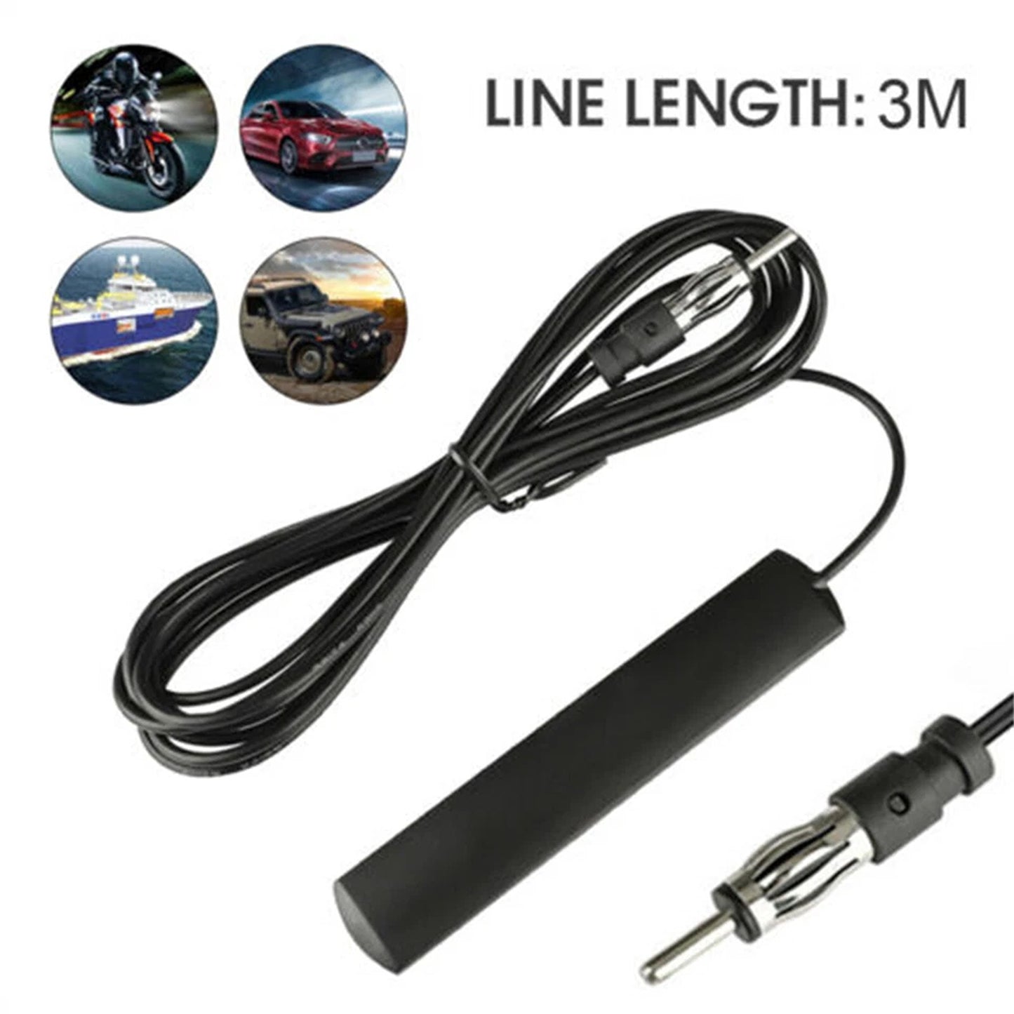 Universal Stealth Radio Antenna for Car Truck and Vehicle