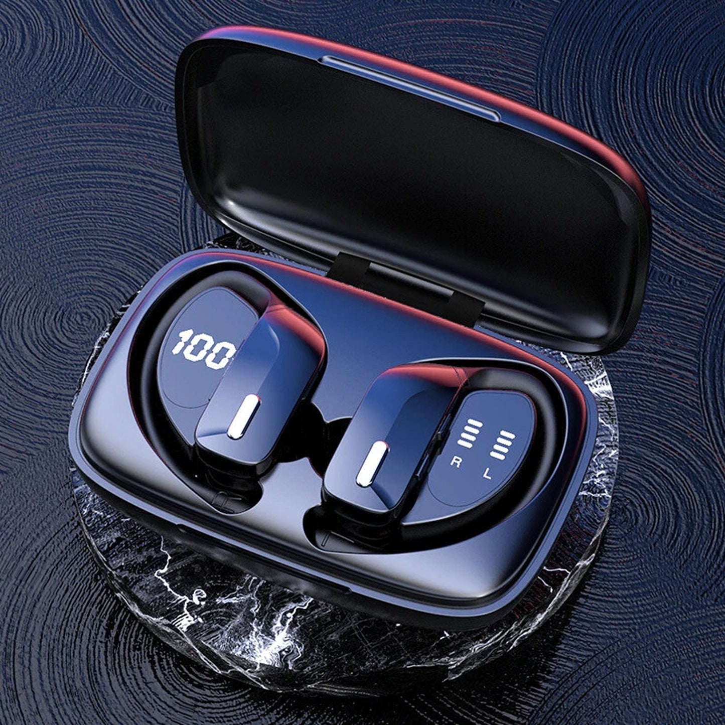 Sweatproof Bluetooth Wireless Sports Earbuds with Mic
