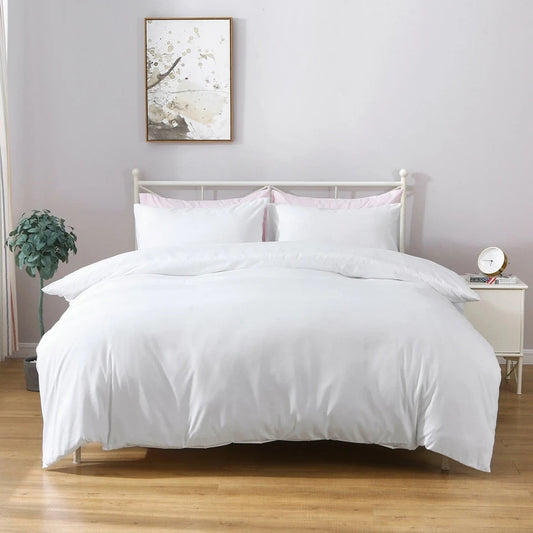 Hotel Quality Luxury Soft Quilt Cover Set - White