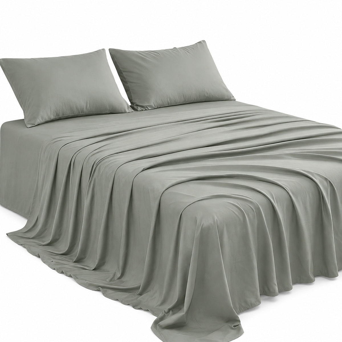 Silver Luxury Hotel Style Bamboo Blend Bedding Set