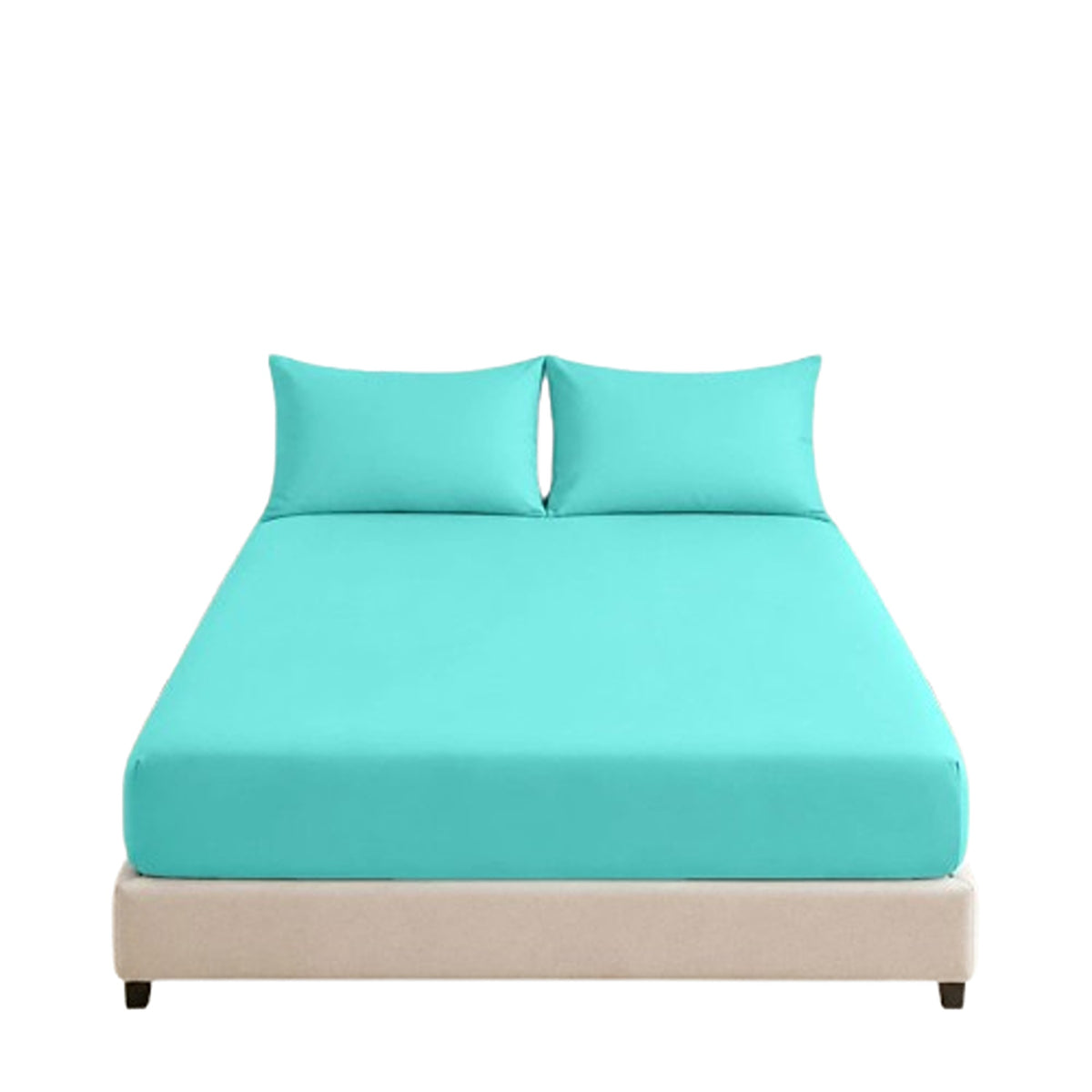 Teal Extra Deep Fitted Sheet with Pillowcase 40cm