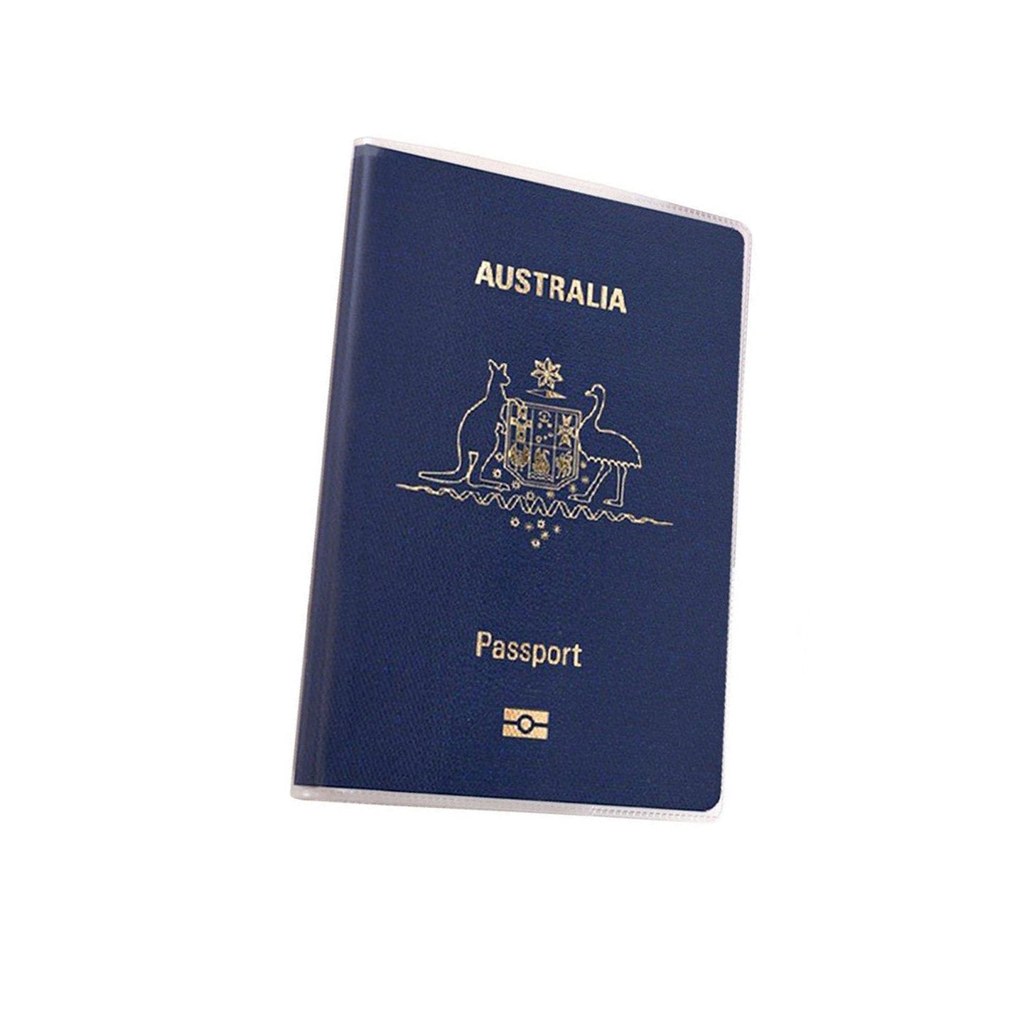 Transparent Passport Cover Protector Clear Holder Organizer Wallet - 2pcs