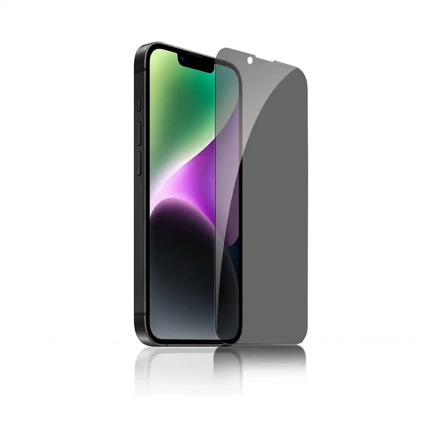 Tempered Glass Screen Privacy Protector for iPhone 15/14/13/12/11/Pro/Max/XR/XS - 2pcs