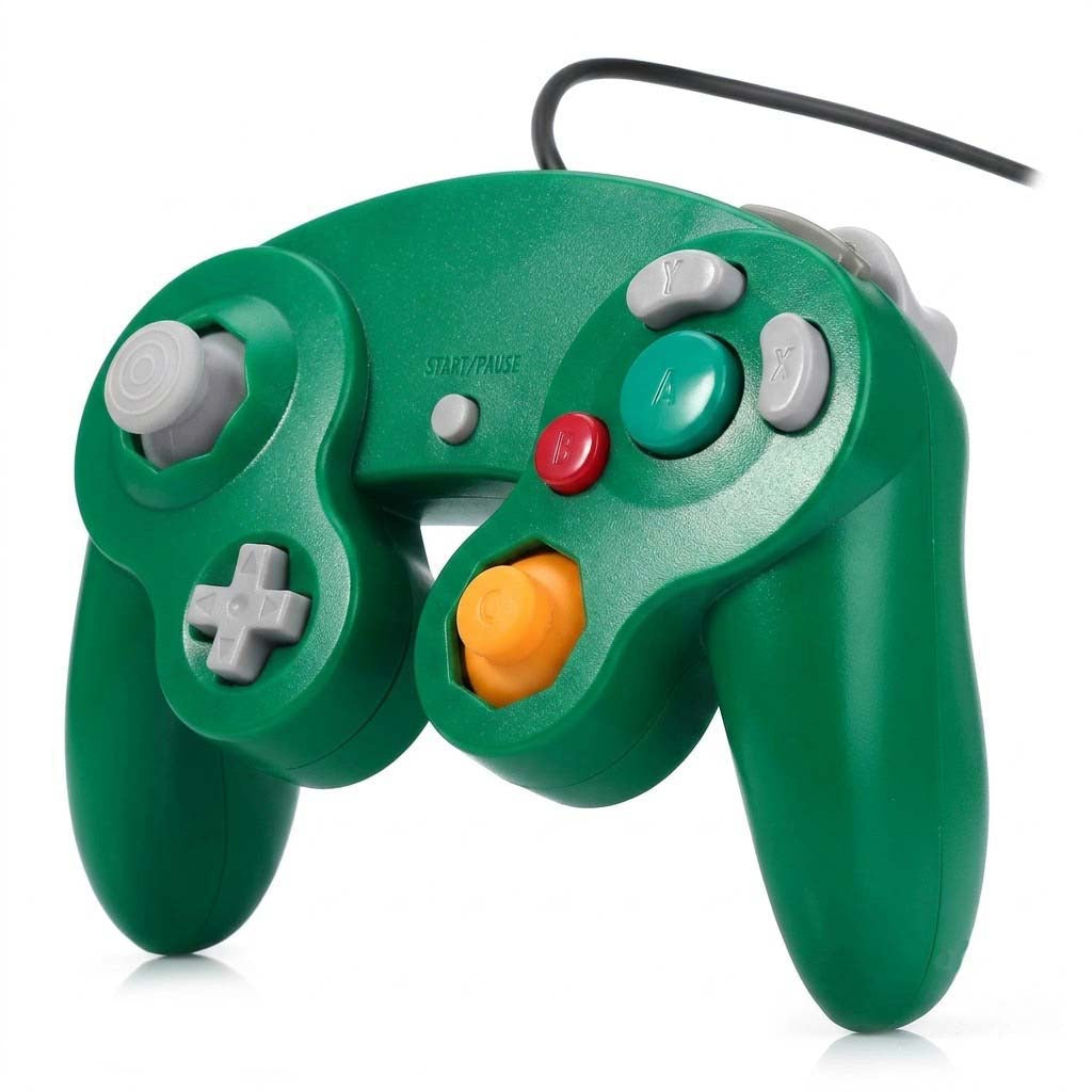Green Replacement Controller For Nintendo GameCube GC Gamepad