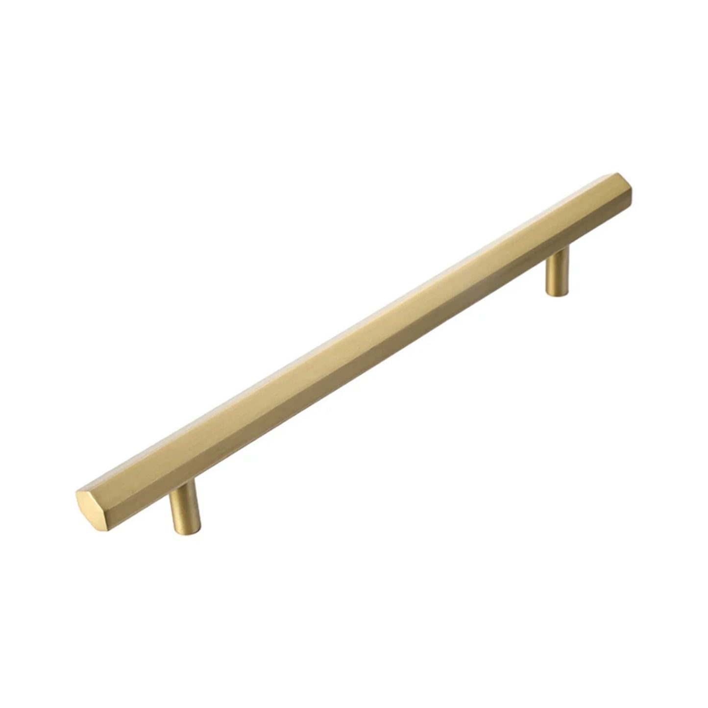 Gold Wardrobe Door Handle Modern Simple Hexagonal Long Pull for Cabinet Drawer