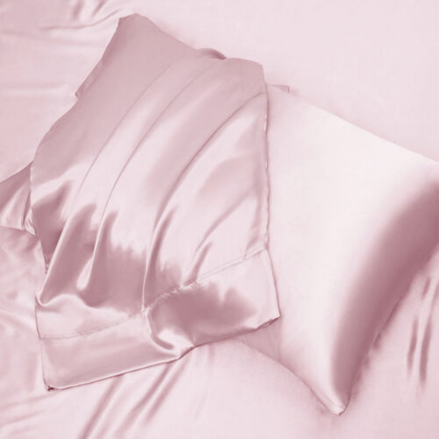 Tea Rose Casablanca Silky Satin Fitted Sheet Set