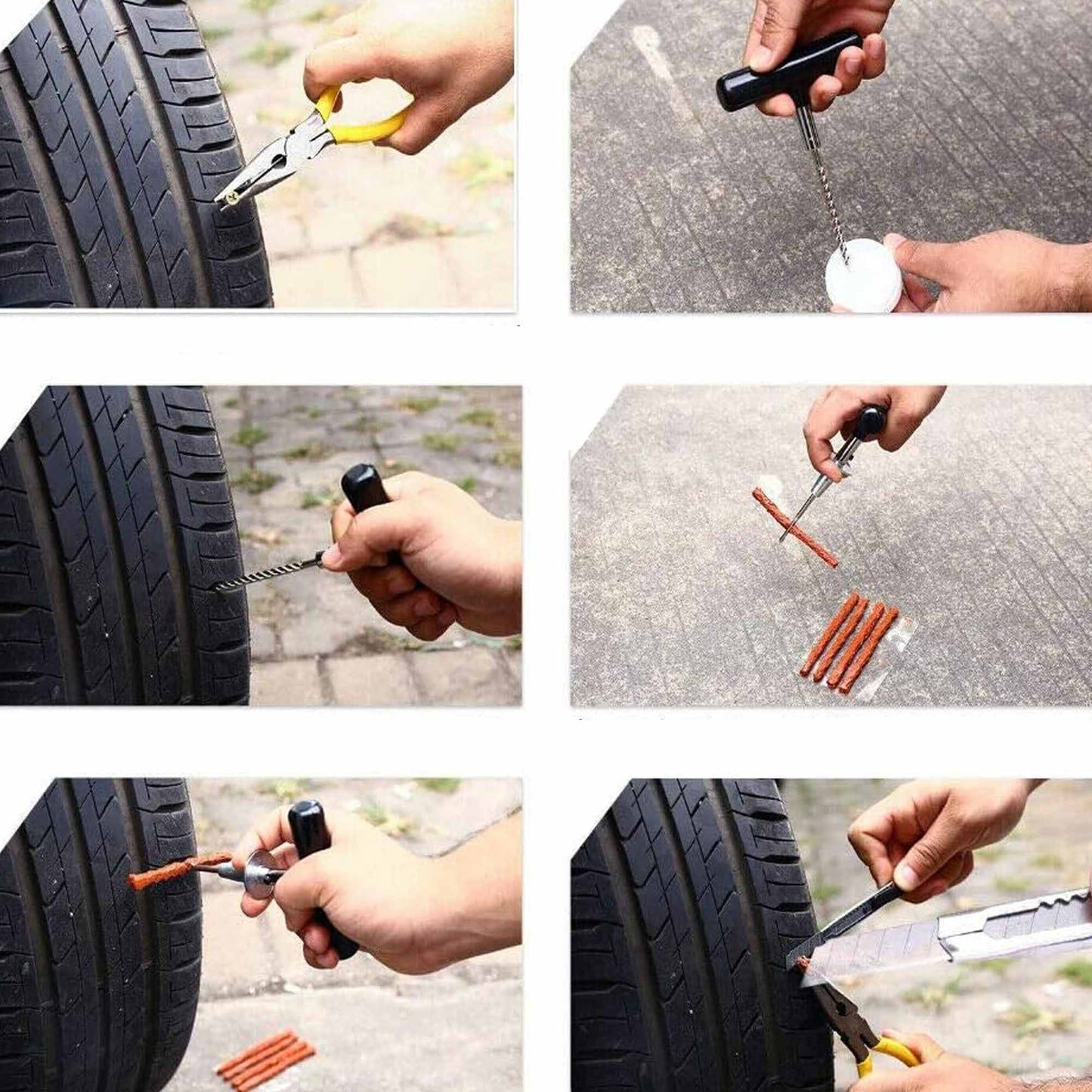 148pcs Tyre Puncture Heavy Duty Repair Kit