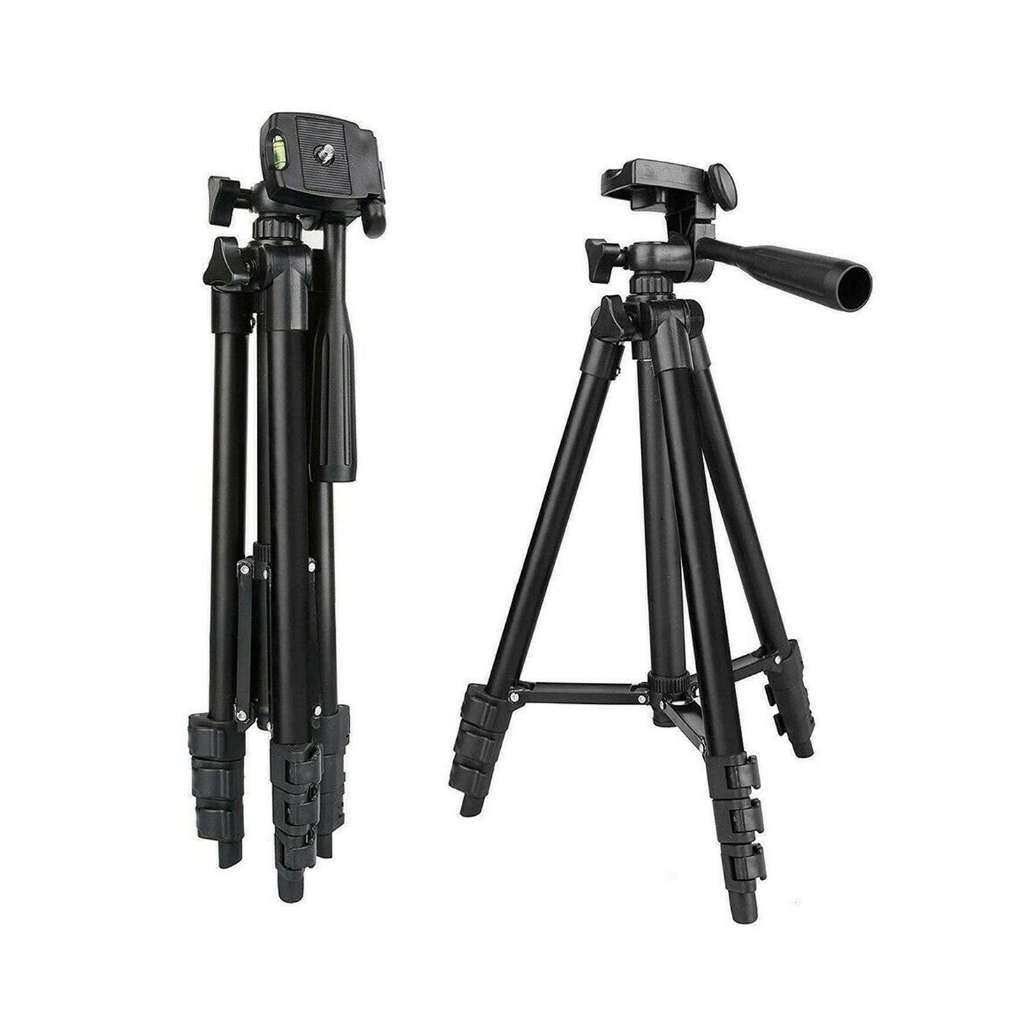 Adjustable Tripod Stand with Remote and Phone Mount for iPhone and Samsung Devices