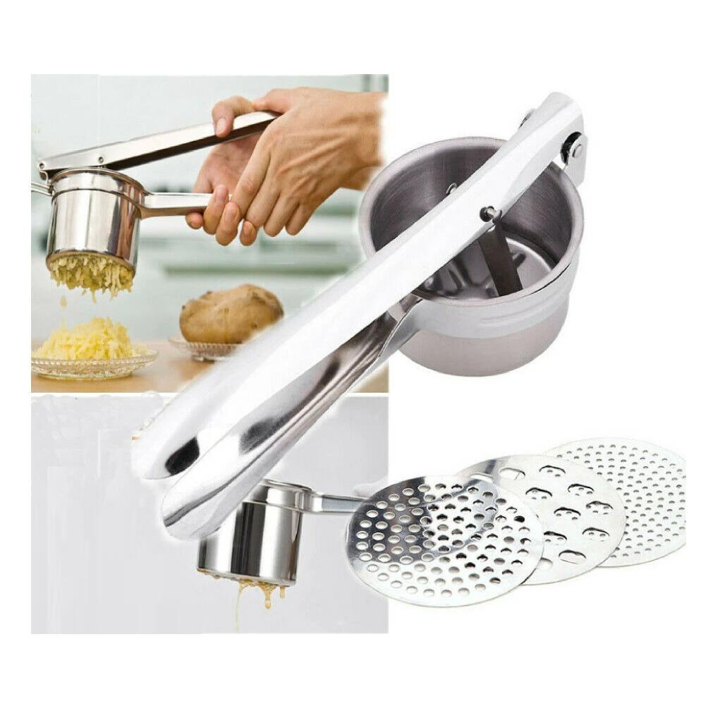 Kitchen Stainless Steel kitchen Mash Potato Ricer Masher Juicer