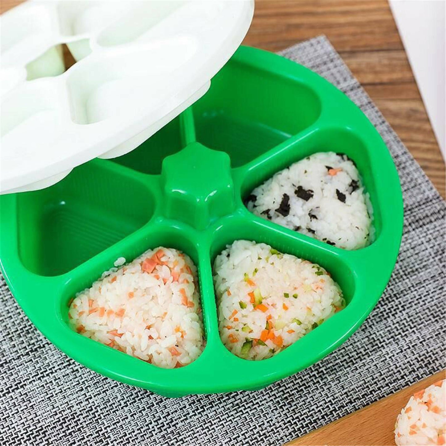 6 Holes Sushi Mold Onigiri Rice Ball Bento Press Maker Mold Kitchen
