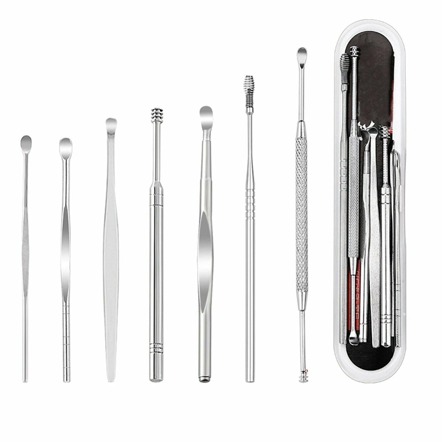 Stainless Steel Ear Wax Cleaner Picker - 7pcs