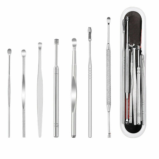 Stainless Steel Ear Wax Cleaner Picker - 7pcs