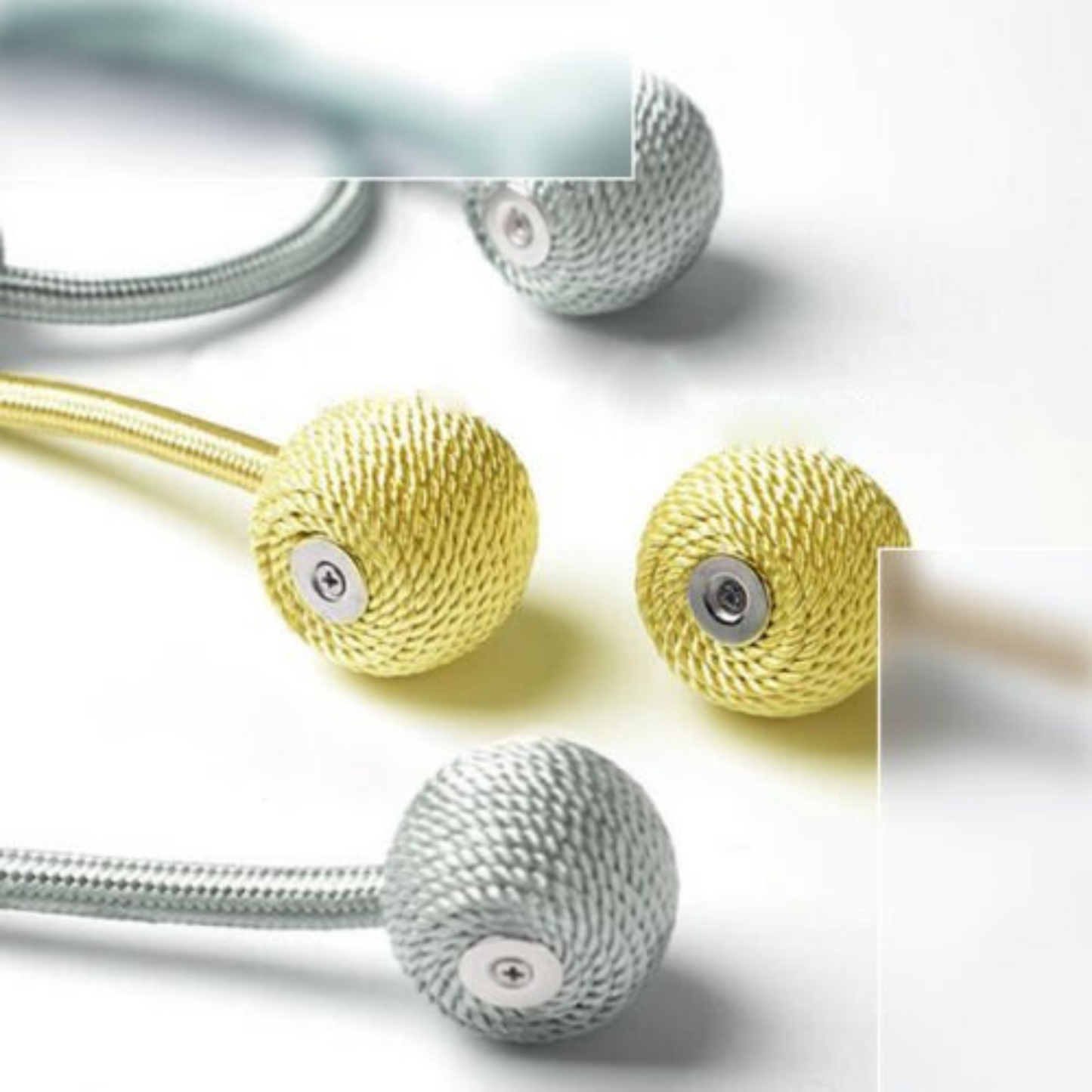 Magnetic Ball Curtain Tiebacks Hooks 2x