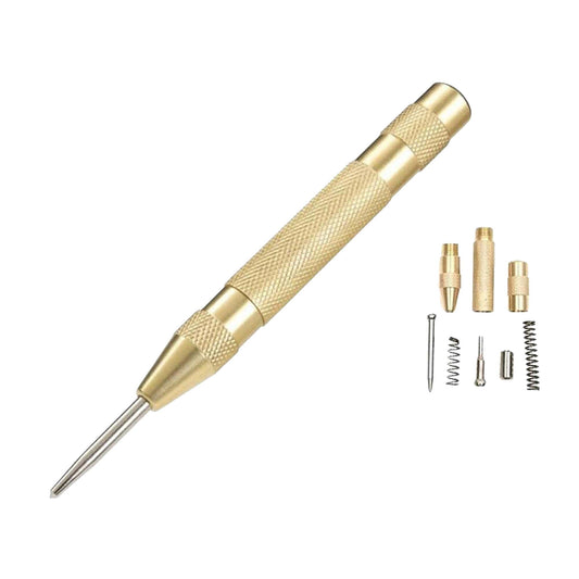 Heavy Duty Automatic Centre Punch Brass Body Spring Loaded Tool 125mm