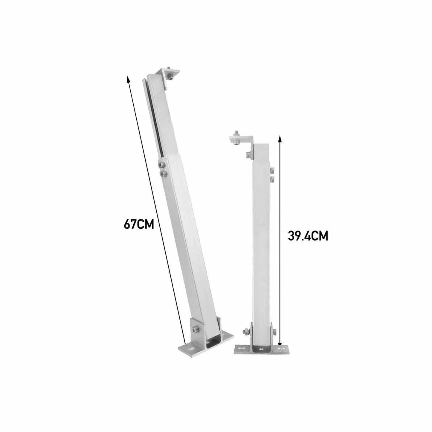 RV Flat Solar Panel Bracket Adjustable 2pcs