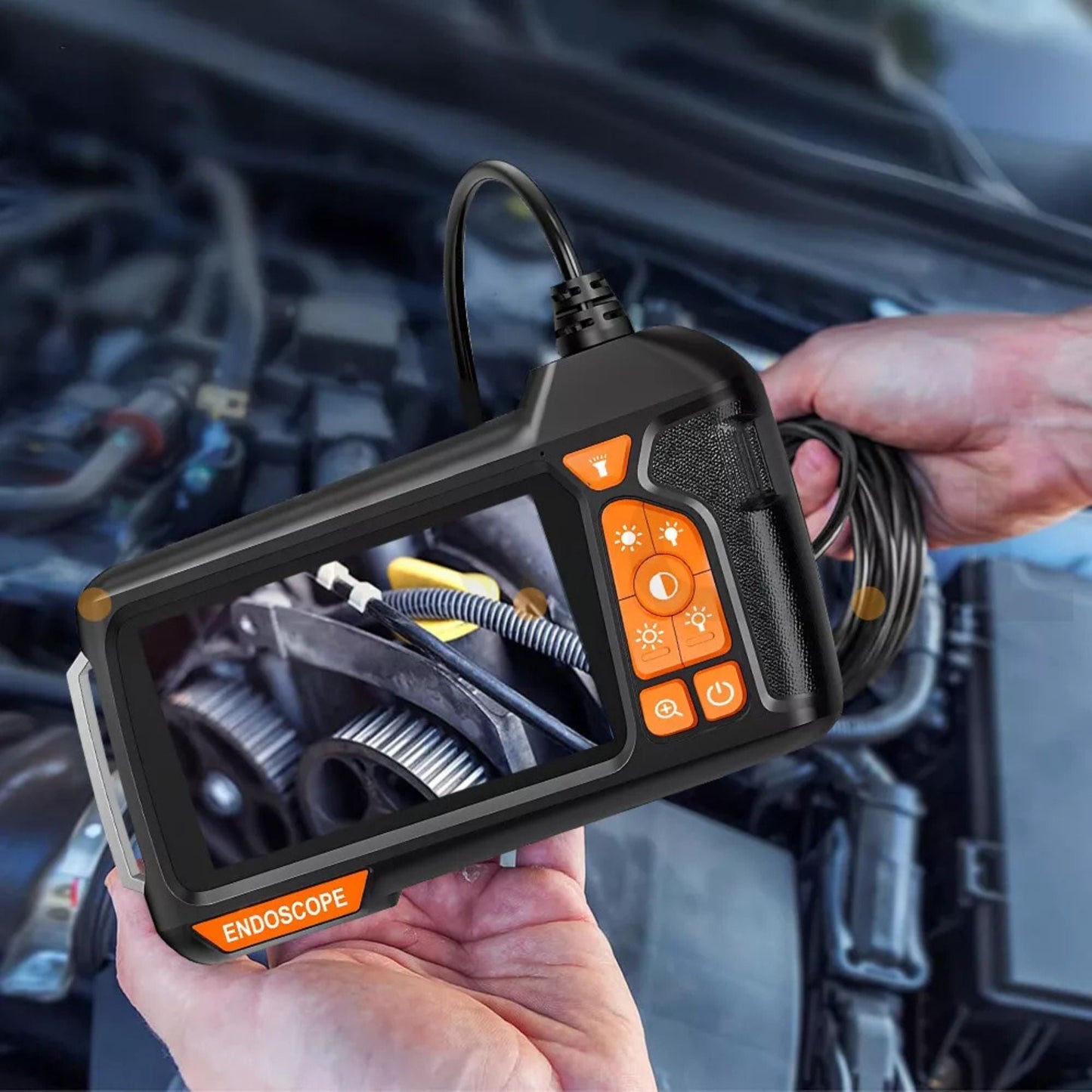 Industrial Endoscope Inspection Camera Borescope 5.5mm Lens - 4.3 Inch