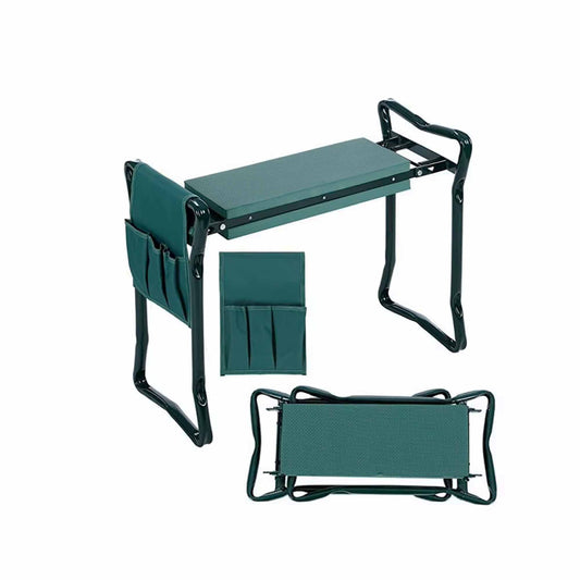 Garden Kneeler Iron Seat Foldable Pad Tool