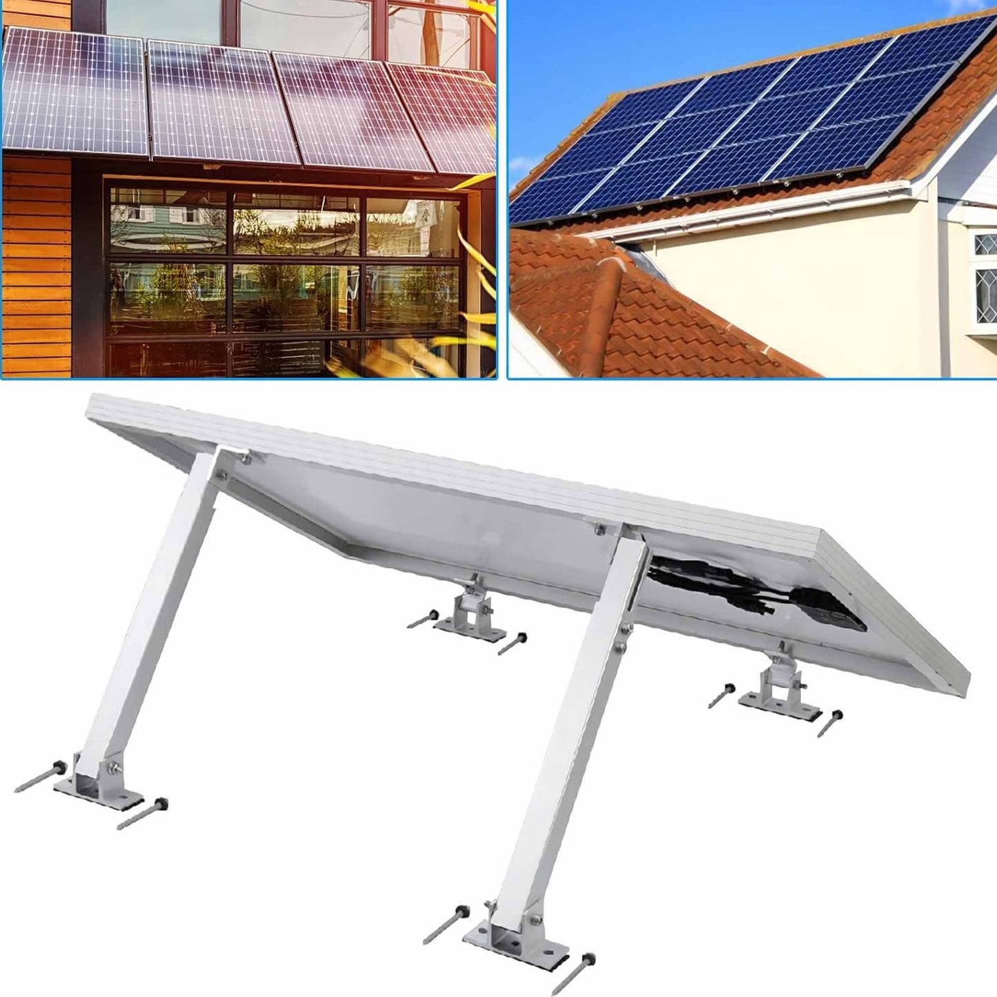 RV Flat Solar Panel Bracket Adjustable 2pcs