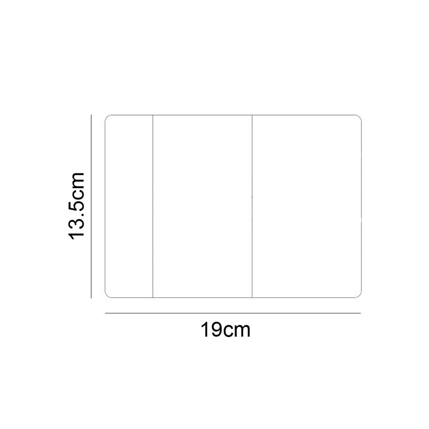 Transparent Passport Cover Protector Clear Holder Organizer Wallet - 2pcs