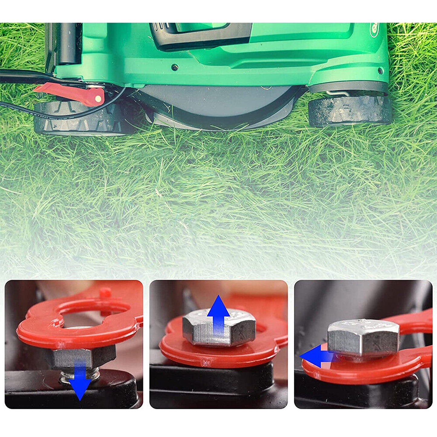 Grass Trimmer Plastic Blades for Crop Garden Weed Lawn - 100pcs