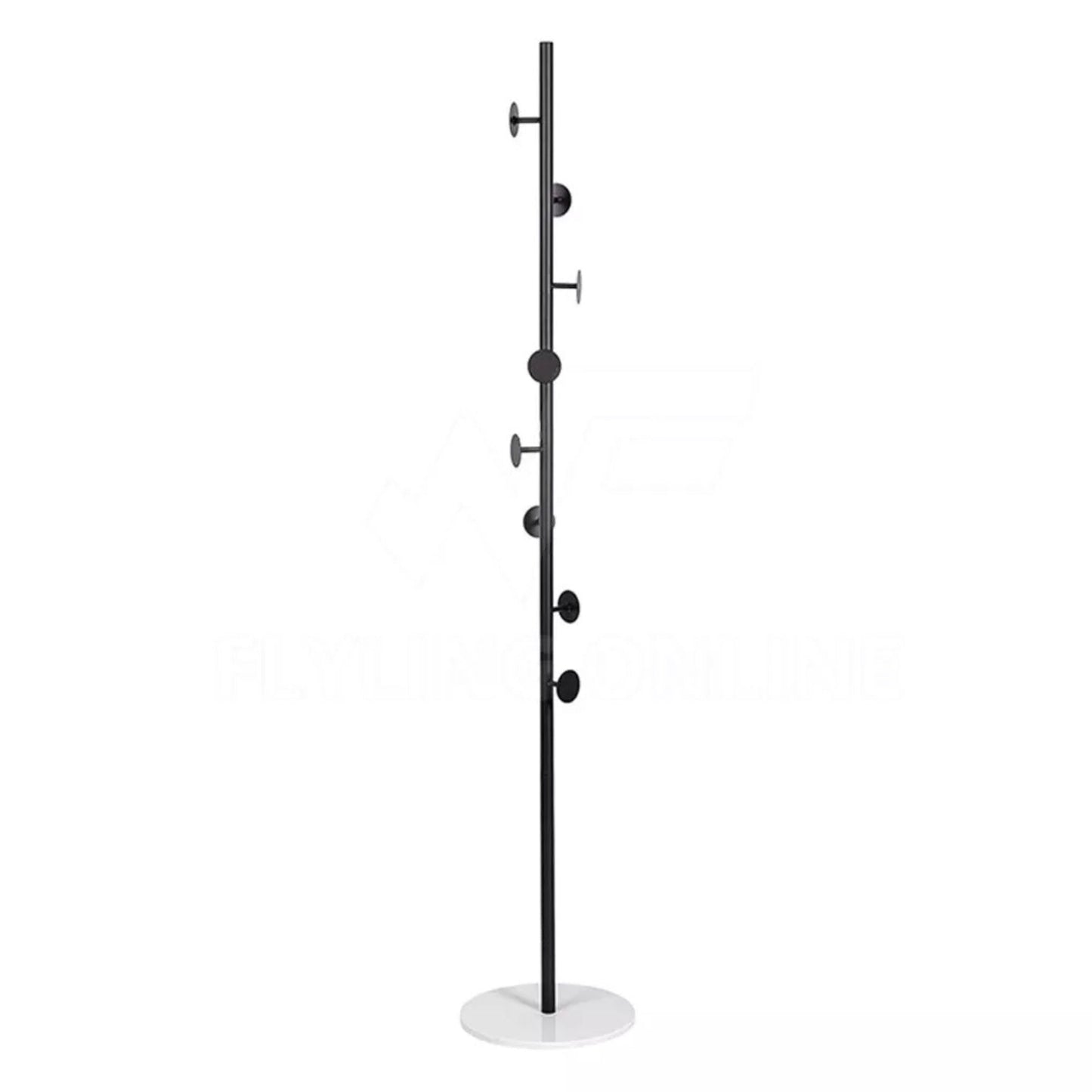 Tree Style Coat Rack Steel Clothes Stand Hat Hanger Garment Hook Organizer - Black