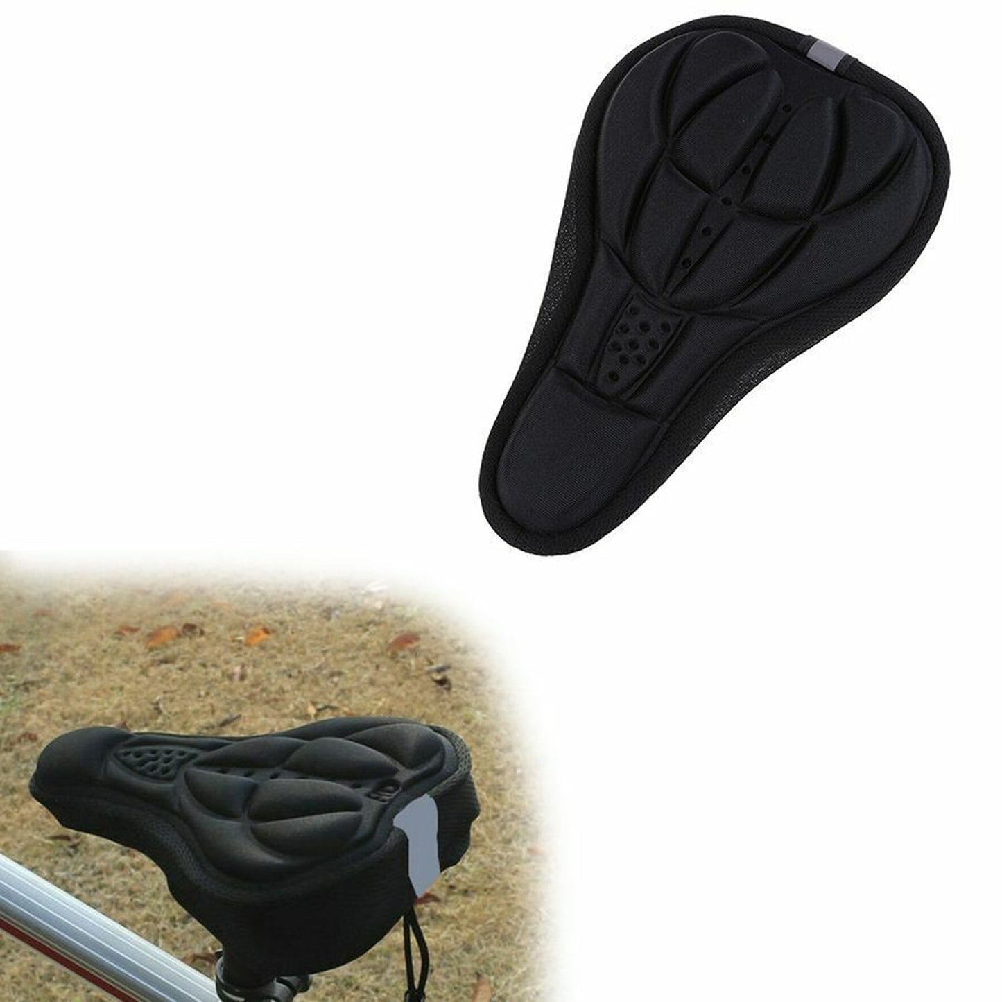 Thick Silicone 3D Bike Seat Saddle Cover Bicycle Pad