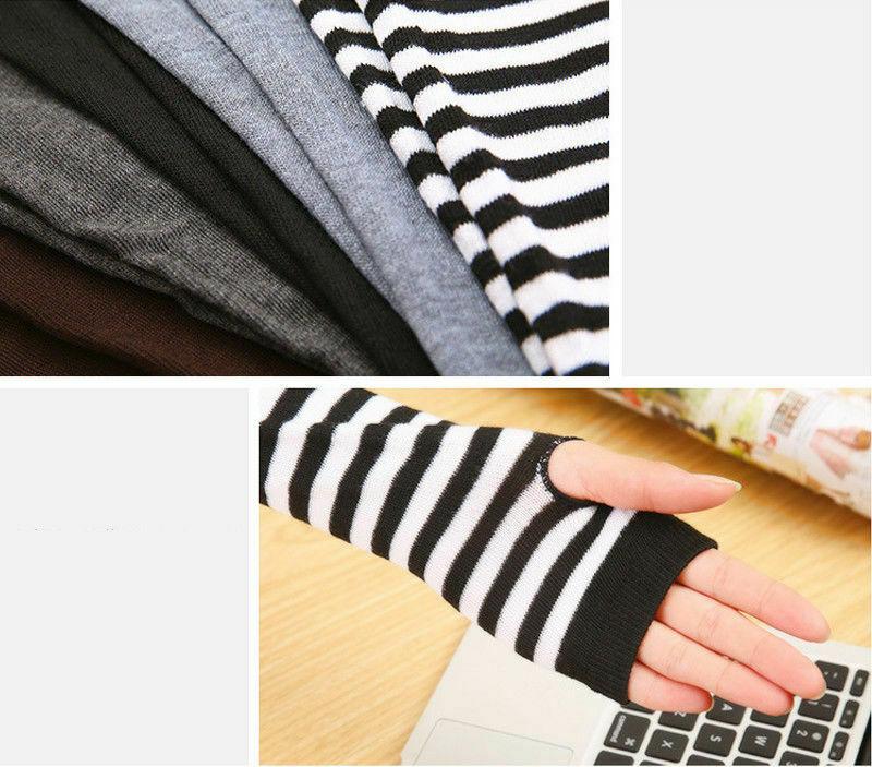 Long Knitted Wrist Arm Hand Warmer Fingerless Gloves
