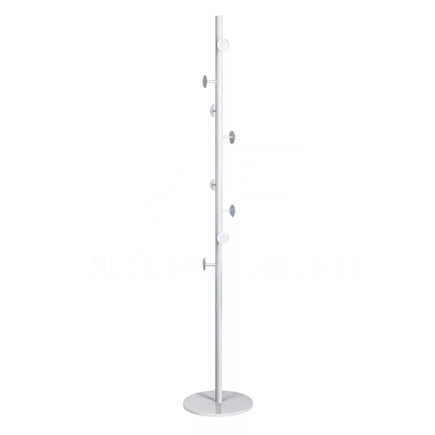 Tree Style Coat Rack Steel Clothes Stand Hat Hanger Garment Hook Organizer - White