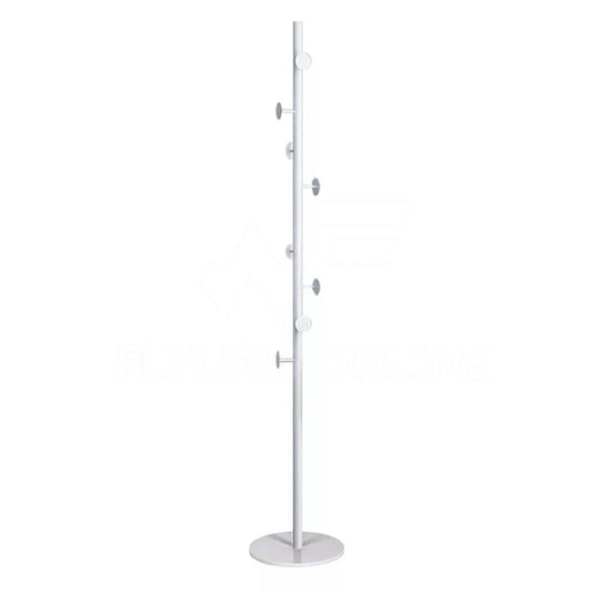 Tree Style Coat Rack Steel Clothes Stand Hat Hanger Garment Hook Organizer - White