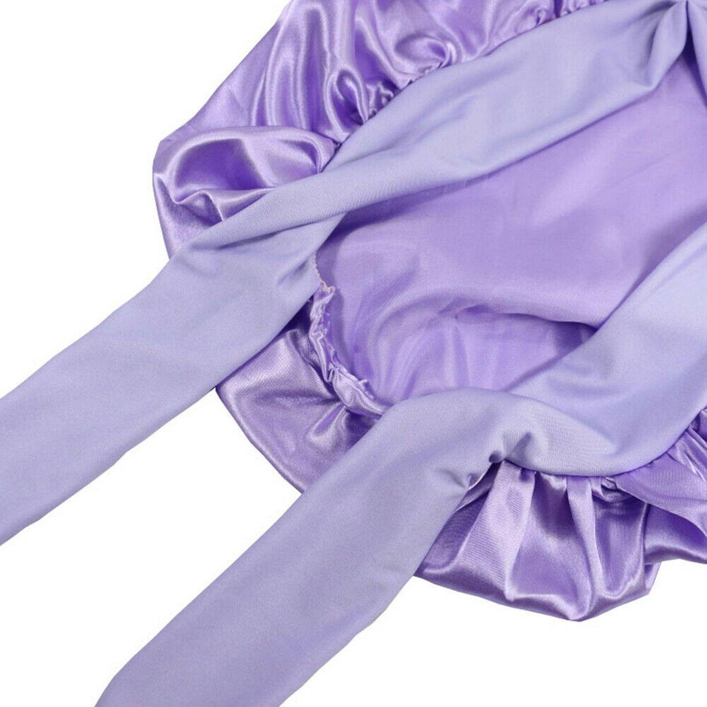 Silk Satin Sleeping Bonnet Hair Wrap Soft Headwear - Purple