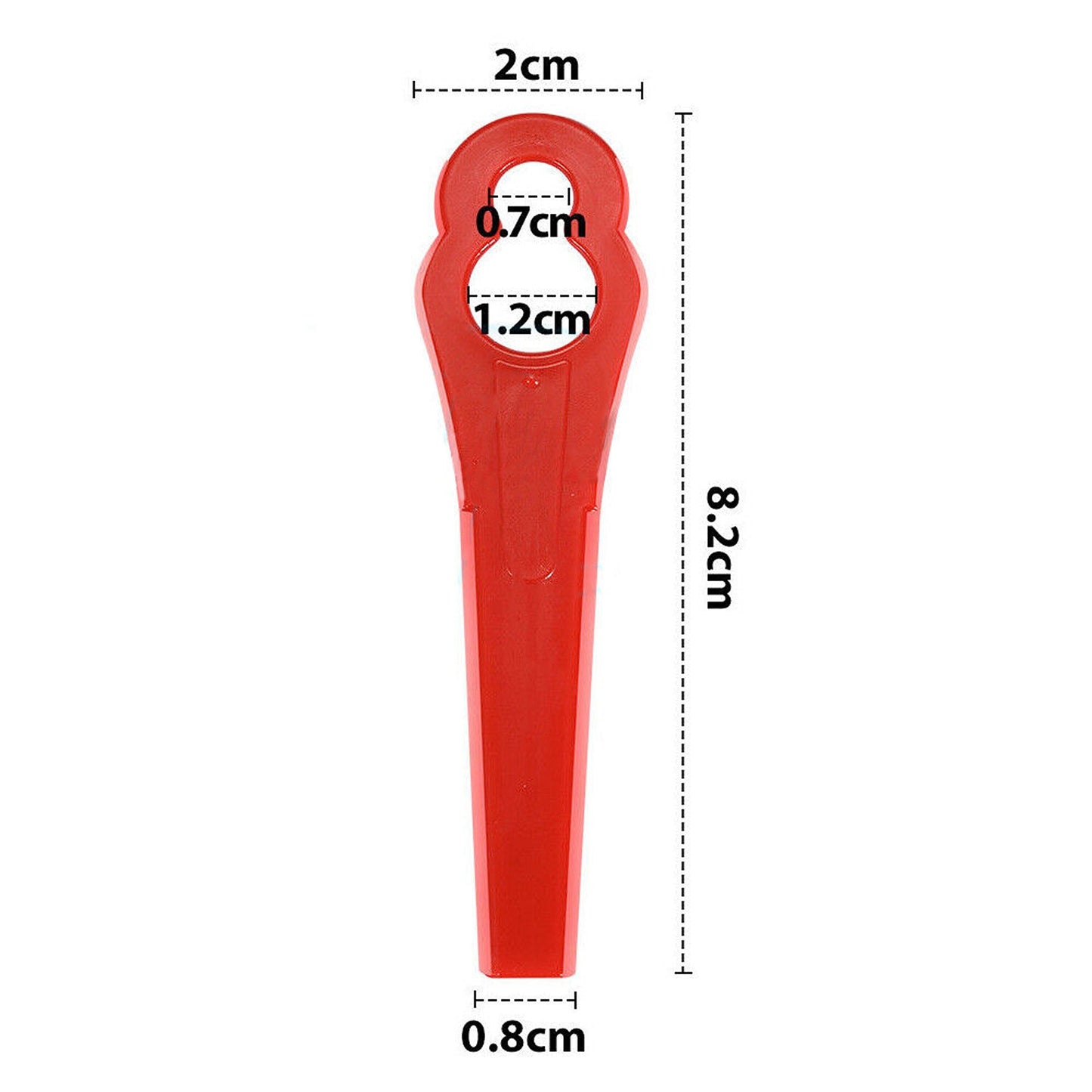 Grass Trimmer Plastic Blades for Crop Garden Weed Lawn - 100pcs