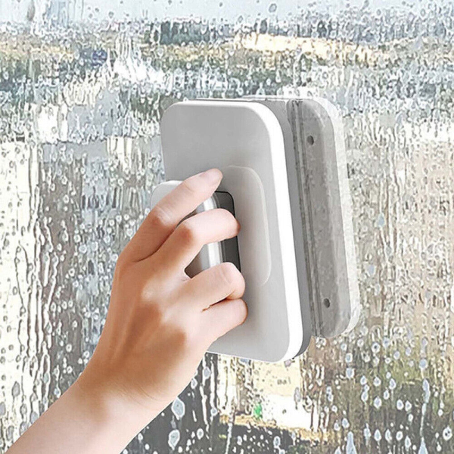 Magnetic Double Side Glass Cleaner Brush