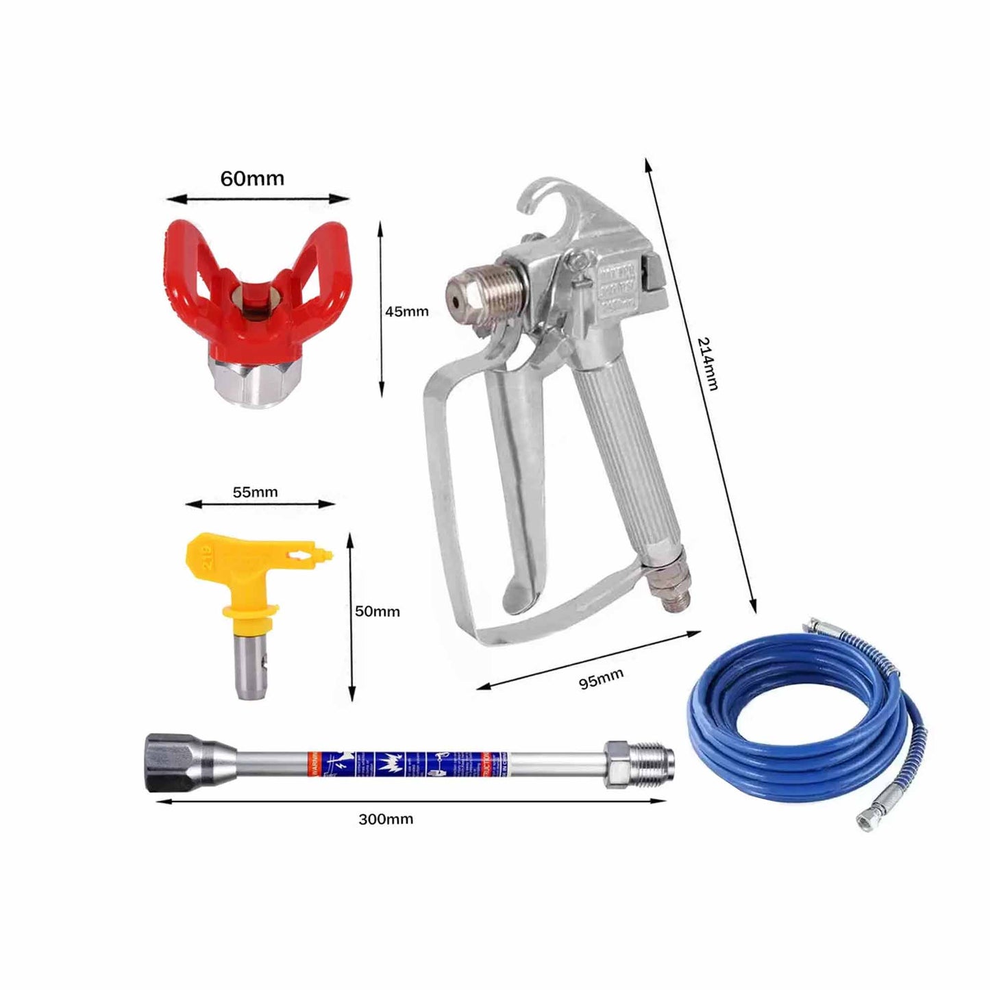 Airless Paint Spray 50ft 15m Hose 517 Tip 3600psi