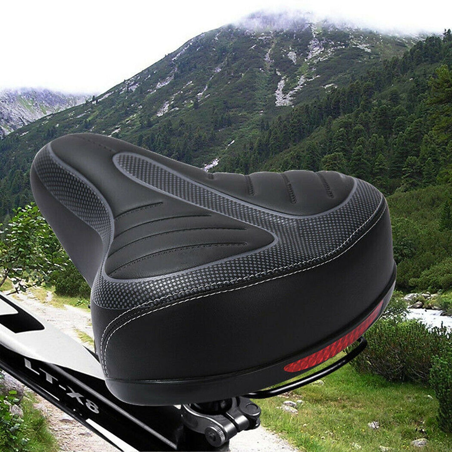 Big Bum Comfort Cushion Wide Gel Cruiser Bike Saddle