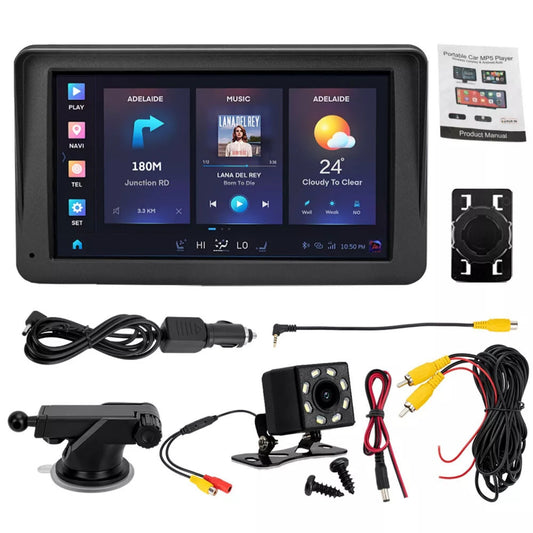 Portable Car Stereo Radio Wireless Apple CarPlay Android Bluetooth - 7 Inch
