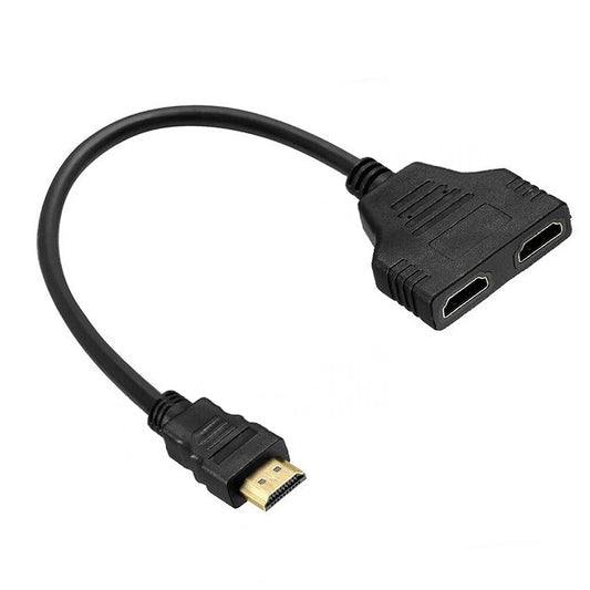 HDMI Splitter 1 In 2 Out Cable Adapter Converter 1080 Multi Display Duplicator