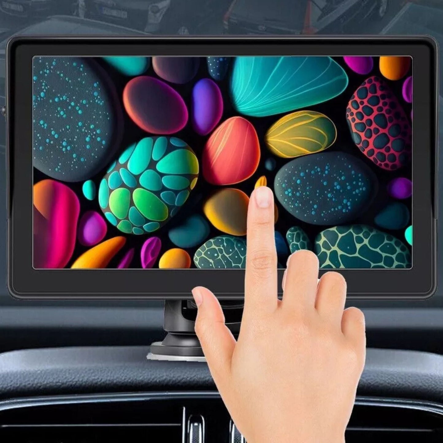 Portable Car Stereo Radio Wireless Apple CarPlay Android Bluetooth - 7 Inch