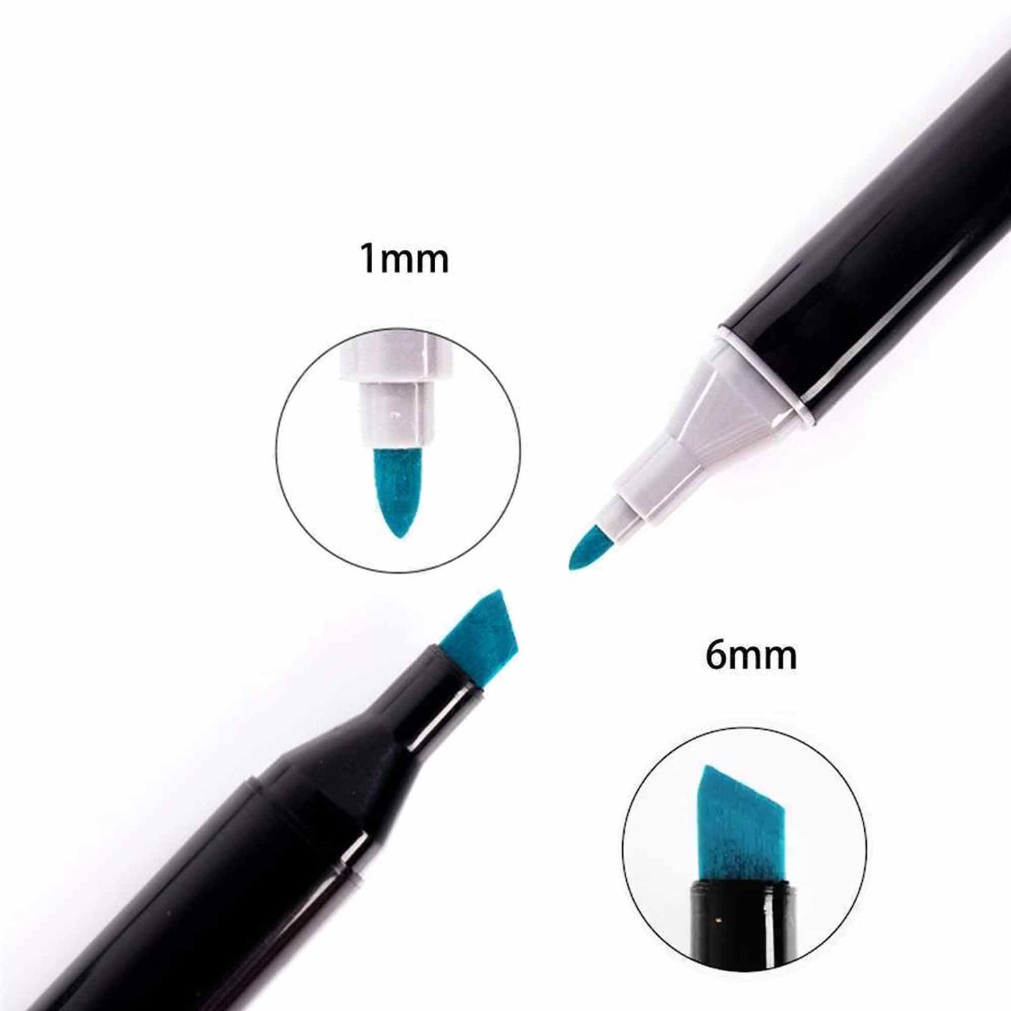 Dual Headed Colour Marker Pen Dual Headed - 80pcs