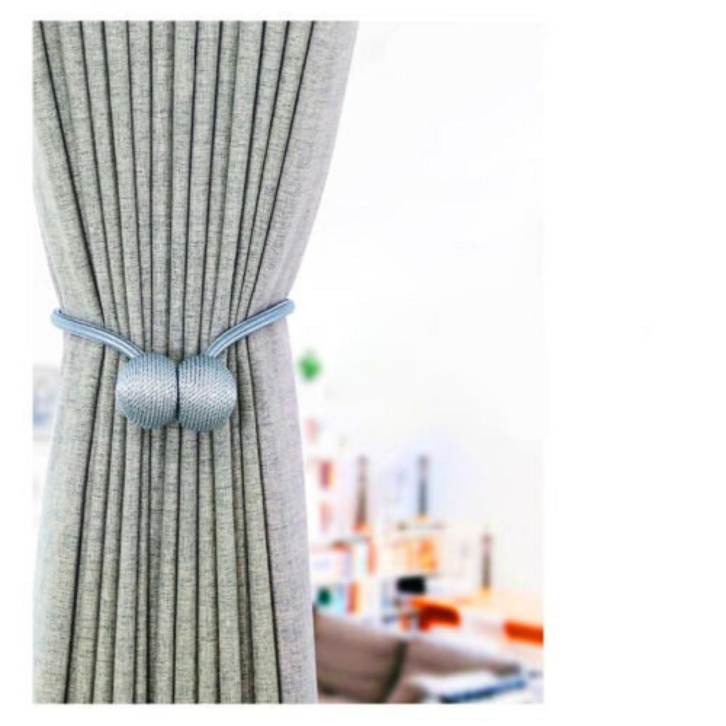 Magnetic Ball Curtain Tiebacks Hooks 2x