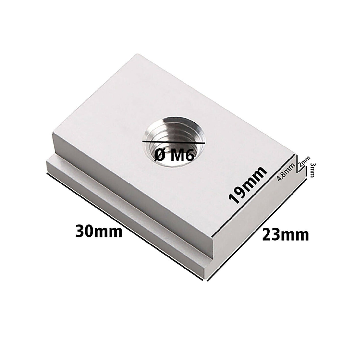 M6 Wood Working Aluminium Slider Tool Tslot Set - 5pcs
