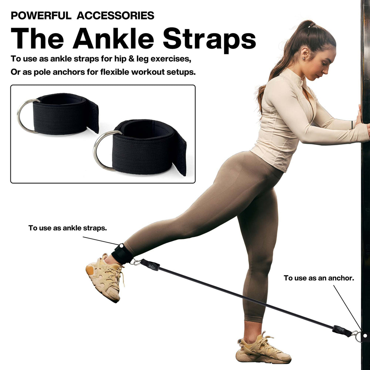Resistance Bands Set All in One Exercise Kit 5 to 70 Kilograms