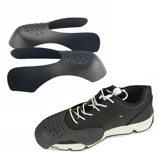 Sneaker Crease Protectors 2 Pair Shoe Shields Decreaser Guards - Black