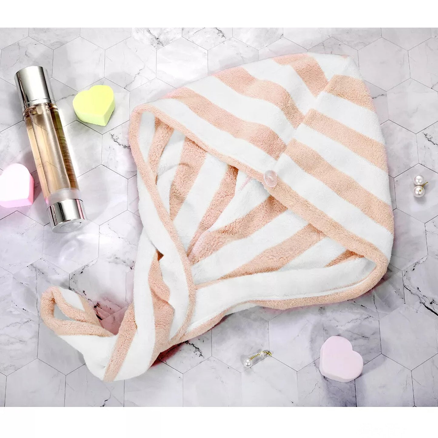Hair Drying Towel Microfiber Turban Wrap for Bath and Spa