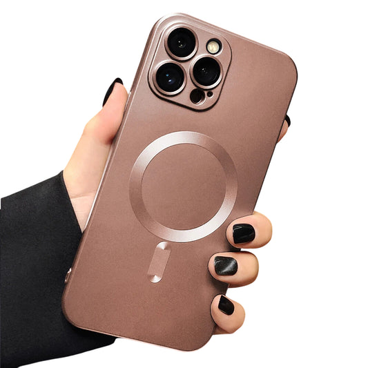 Magnetic Shockproof Case for iPhone 16 15 14 13 12 11 Pro Max Plus - Rose