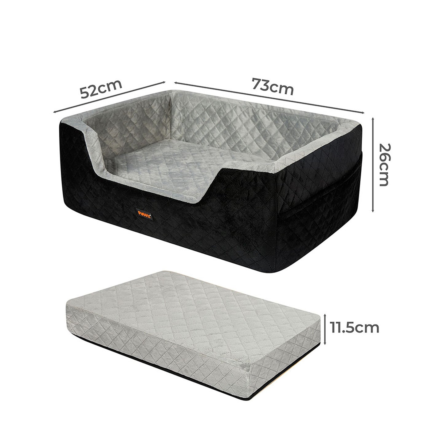 Dog Car Booster Seat Belt Safety Pet Travel Bed Washable Basket