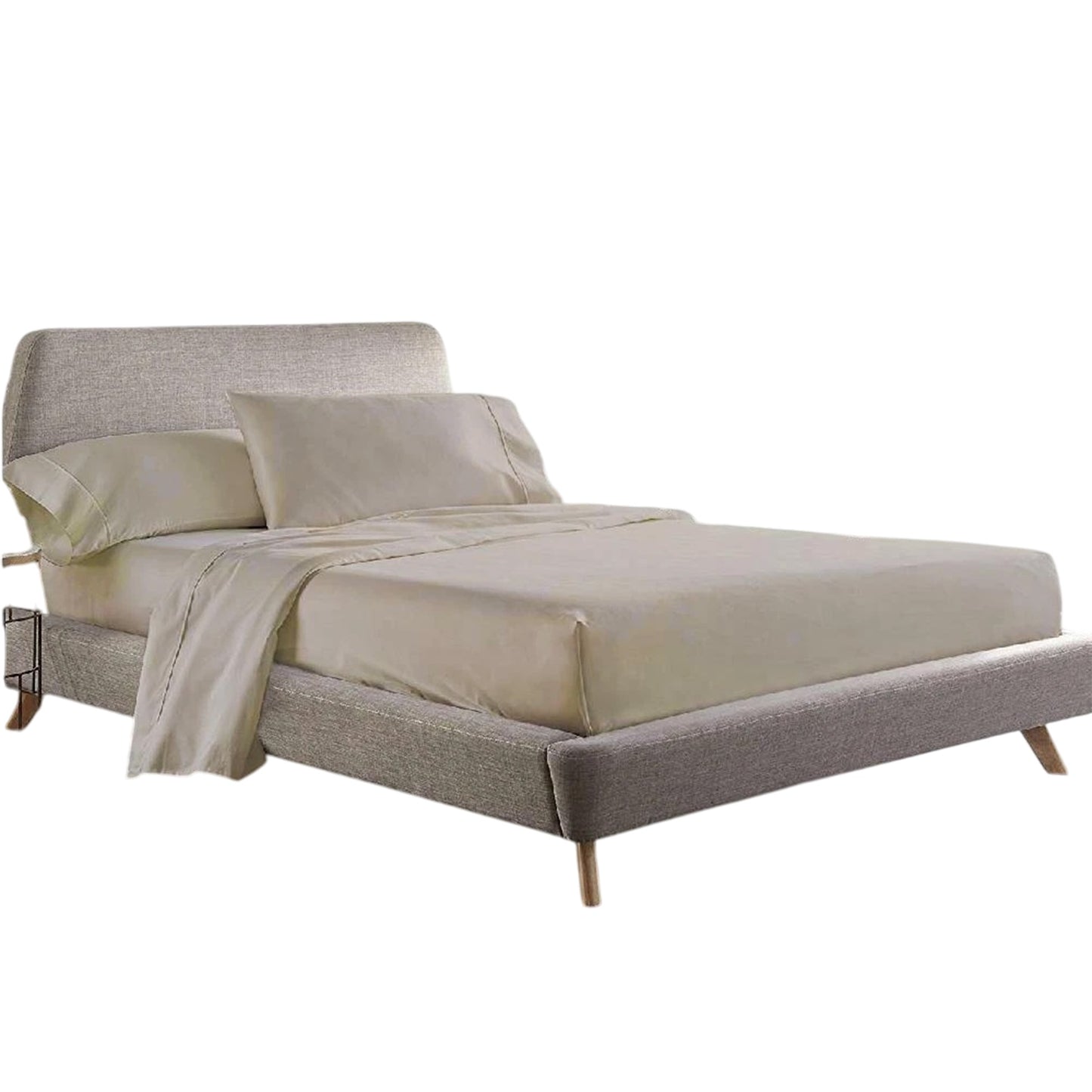Soft 1000TC Cotton Sheet and Pillowcase Set for Single to King Beds - Linen