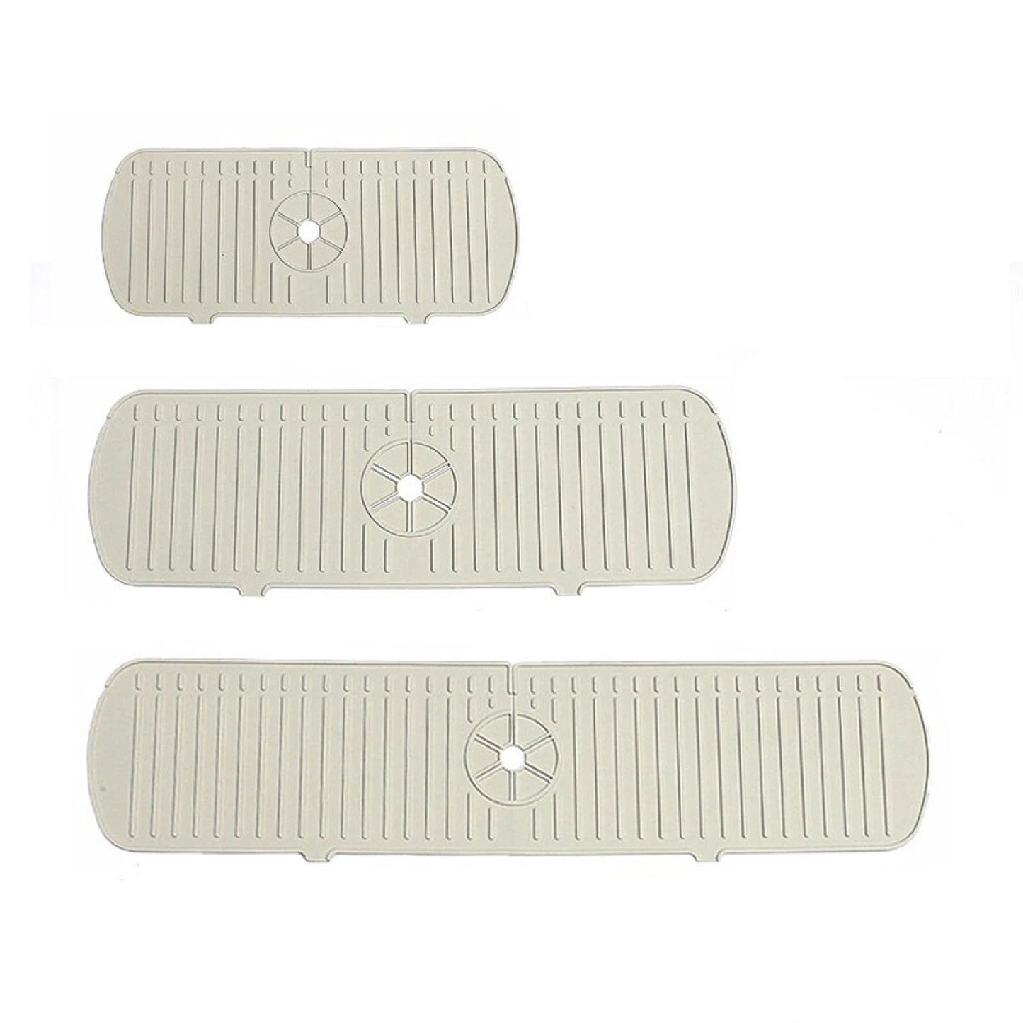 Kitchen Faucet Splash Guard Silicone Sink Protector - White