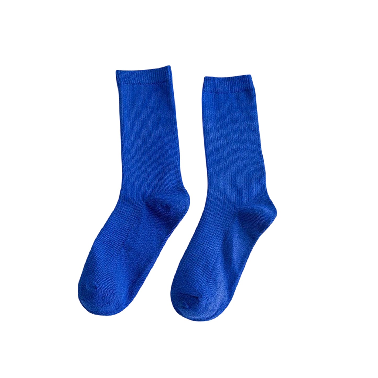 Solid Pure Colour Formal Cotton Fashion Casual Breathable Socks 1 Pair