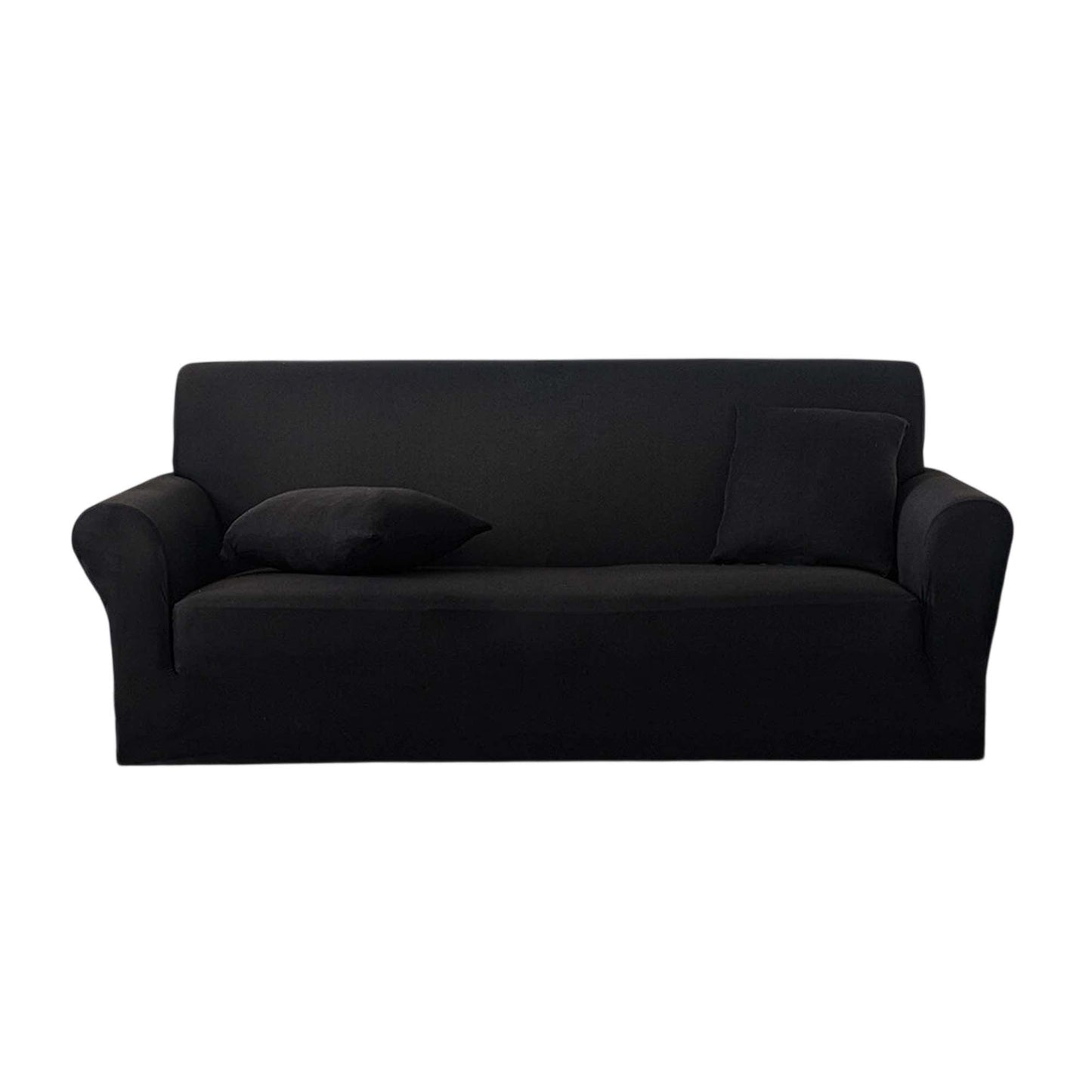 Black Washable Sofa Slipcover for 1 to 4 Seater Sofas