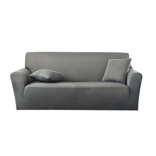 Grey Washable Sofa Slipcover for 1 to 4 Seater Sofas